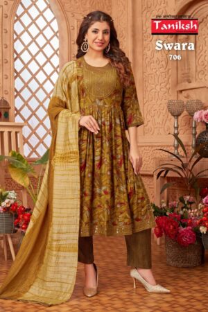 TANIKSH SWARA VOL 7 NYRA CUT READYMADE KURTI CATALOGUE