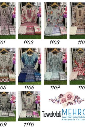 TAWAKKAL MEHROZ READYMADE COLLECTION KURTI WHOLESALE