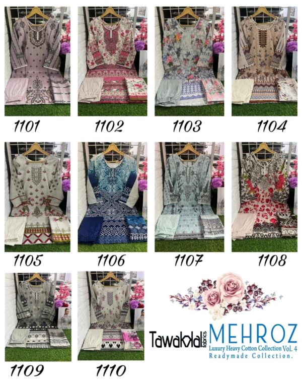 TAWAKKAL MEHROZ READYMADE COLLECTION KURTI WHOLESALE