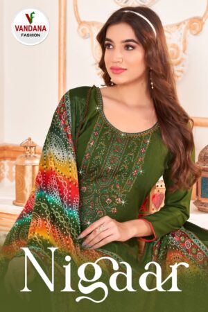 VANDANA FASHION NIGAAR VOL 2 RAYON DESIGNER SALWAR SUITS SURAT SUPPLIER