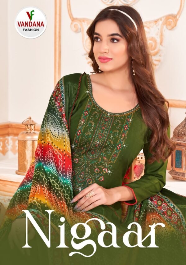 VANDANA FASHION NIGAAR VOL 2 RAYON DESIGNER SALWAR SUITS SURAT SUPPLIER