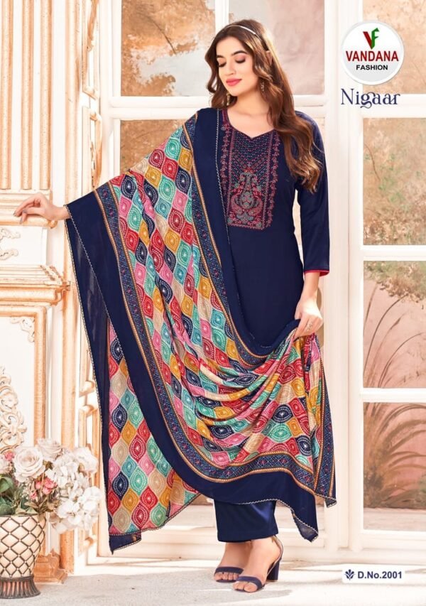 VANDANA FASHION NIGAAR VOL 2 RAYON DESIGNER SALWAR SUITS SURAT SUPPLIER - Image 8