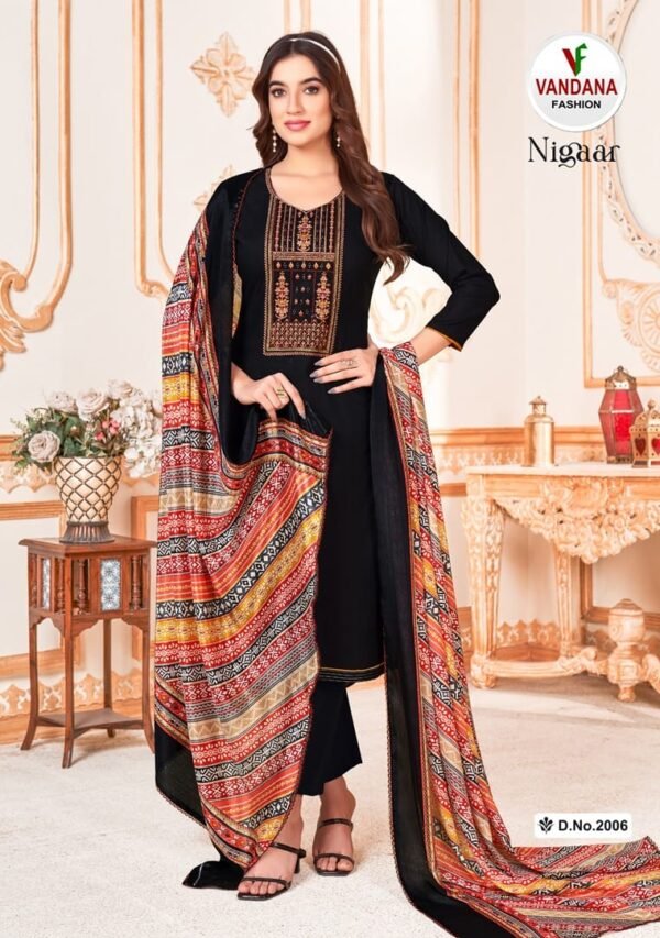 VANDANA FASHION NIGAAR VOL 2 RAYON DESIGNER SALWAR SUITS SURAT SUPPLIER - Image 5