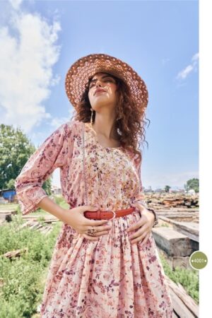 WANNA MUSKAAN COTTON KURTIS WITH BELT AT BEST PRICE CATALOGUE