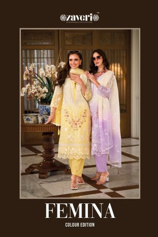 ZAVERI FEMINA 1218 ABCD RICH COMBINATION SALWAR SUITS WHOLESALE