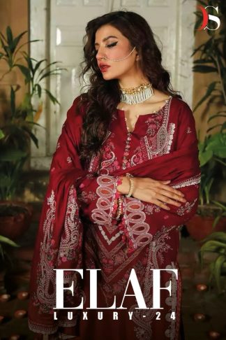 DEEPSY ELAF LUXURYL -24 RAYON COTTON PAKISTANI SUITS ONLINE WHOLESALE