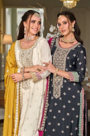 EBA LIFESTYLE SENISA 1670 TO 1671 READYMADE PREMIUM SILK HEAVY WORK SALWAR SUITS