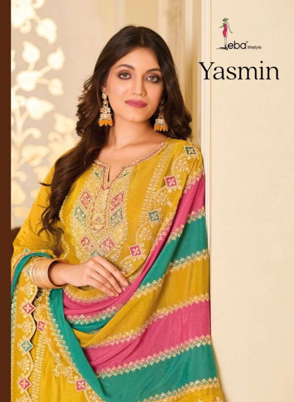 EBA LIFESTYLE YASMIN 1653 & 1654 PREMUIM SILK SALWAR SUITS CATALOGUE WITH PRICE