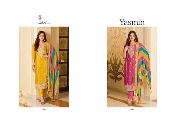 EBA LIFESTYLE YASMIN 1653 & 1654 PREMUIM SILK SALWAR SUITS CATALOGUE WITH PRICE