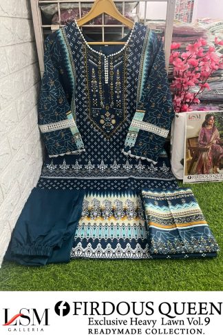 JADE FIRDOUS QUEEN VOL 9 READYMADE LAWN PAKISTANI KURTI WHOLESALE