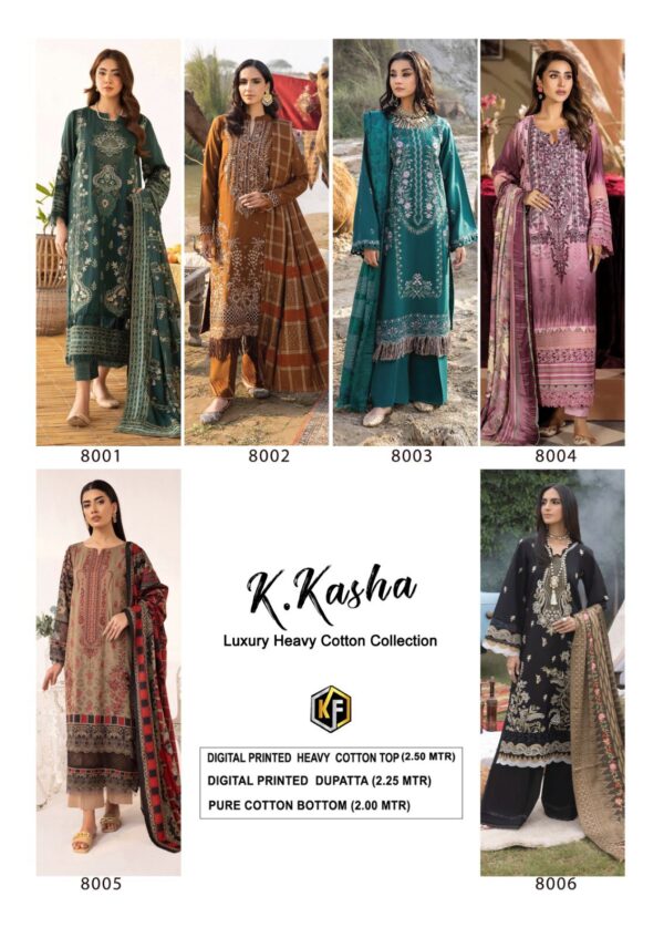 KEVAL FAB K KASHA VOL 8 KARACHI COLLECTION WITH EXPANSIVE DESINGER SUITS ONLINE