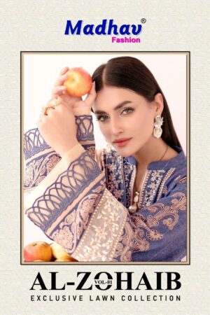 MADHAV FASHION AL-ZOHAIB VOL 1 LAWN WHOLESALE PAKISTANI SUITS