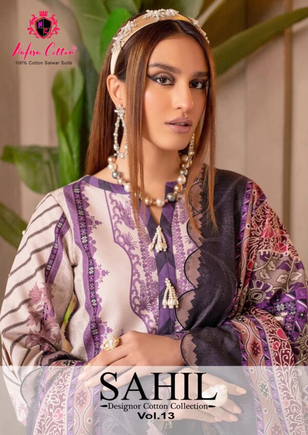 NAFISHA SAHIL DESIGNOR COTTEN COLLECTION VOL 13 PAKISTANI SUITS CATALOGUE