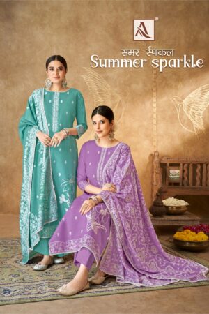 ALOK SUMMER SPARKLE H 1447 PREMIUM COTTON WHOLESALE PAKISTANI SUITS
