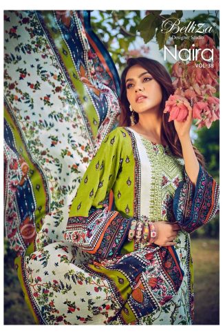 BELLIZA NAIRA VOL-38 887 PAKISTANI SALWAR SUITS WHOLESALE
