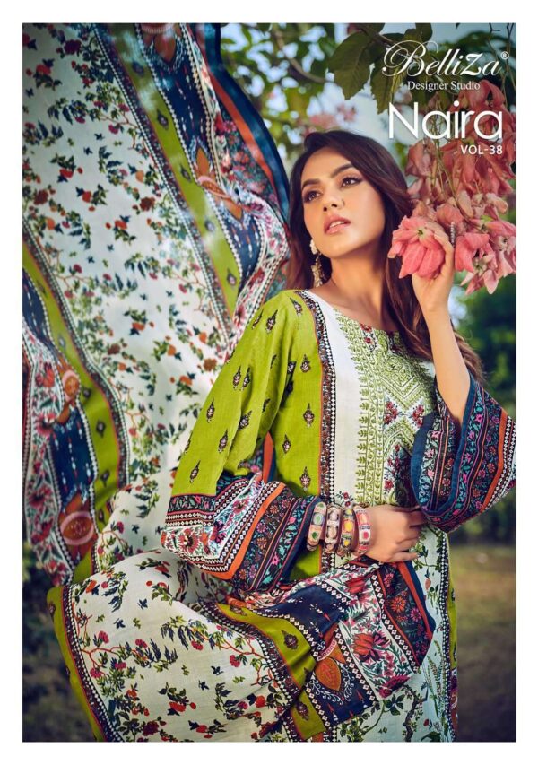 BELLIZA NAIRA VOL-38 887 PAKISTANI SALWAR SUITS WHOLESALE