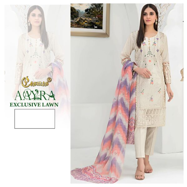 COSMOS AAYRA EXCLUSIVE LAWN COLLECTION PAKISTANI SUITS ONLINE WHOLESALE