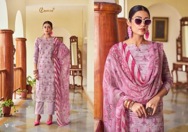 COSMOS NOOR PRINTKARI COLECTION PAKISTANI SUITS NEW CATALOGUE - Image 9