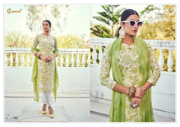 COSMOS NOOR PRINTKARI COLECTION PAKISTANI SUITS NEW CATALOGUE - Image 10