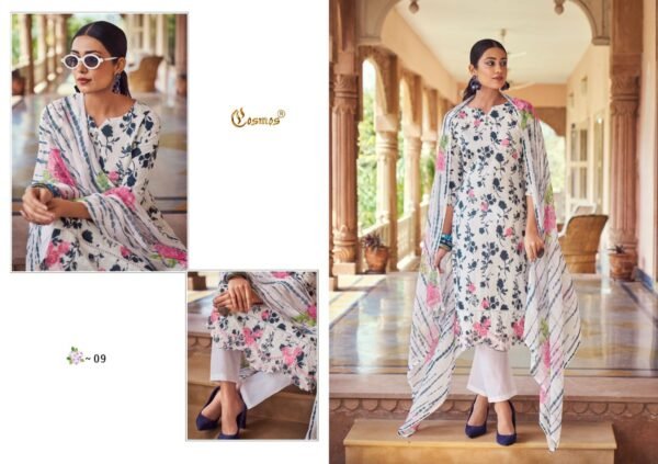 COSMOS NOOR PRINTKARI COLECTION PAKISTANI SUITS NEW CATALOGUE - Image 3