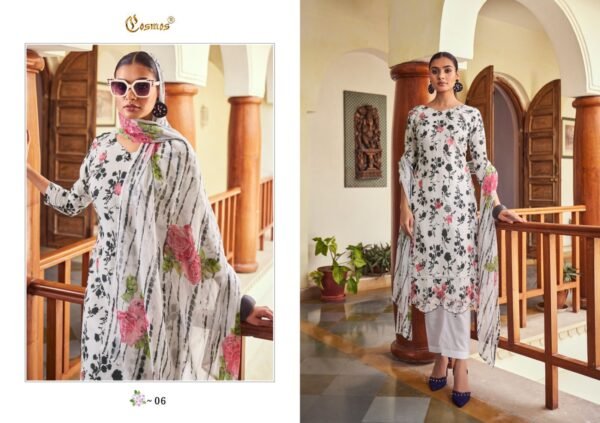 COSMOS NOOR PRINTKARI COLECTION PAKISTANI SUITS NEW CATALOGUE - Image 5