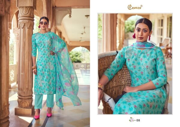 COSMOS NOOR PRINTKARI COLECTION PAKISTANI SUITS NEW CATALOGUE - Image 8