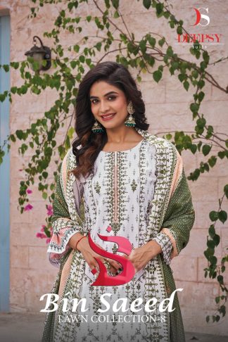 DEEPSY BIN SAEED-8 8001 TO 8006 PAKISTANI SUITS NEW CATALOGUE