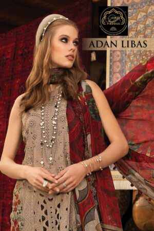 FIRDOUS ADAN LIBAS 1001 & 1004 LAWN PAKISTANI SUITS NEW CATALOGUE