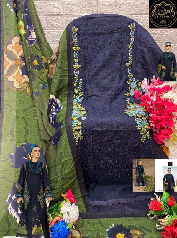FIRDOUS ADAN LIBAS 1001 & 1004 LAWN PAKISTANI SUITS NEW CATALOGUE - Image 3