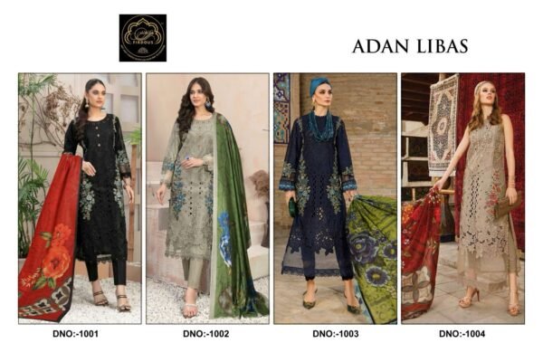FIRDOUS ADAN LIBAS 1001 & 1004 LAWN PAKISTANI SUITS NEW CATALOGUE - Image 11