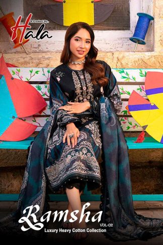 HALA RAMSHA VOL 2 COTTON WHOLESALE SUITS CATALOGUE