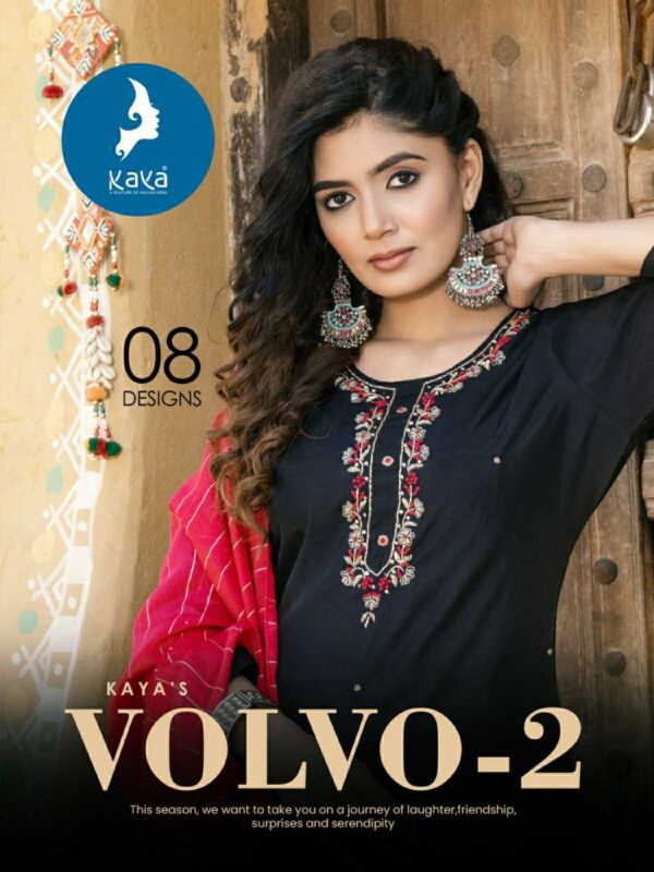 KAYA VOLVO 2 READYMADE DESIGNER KURTI WHOLESALE PRICE