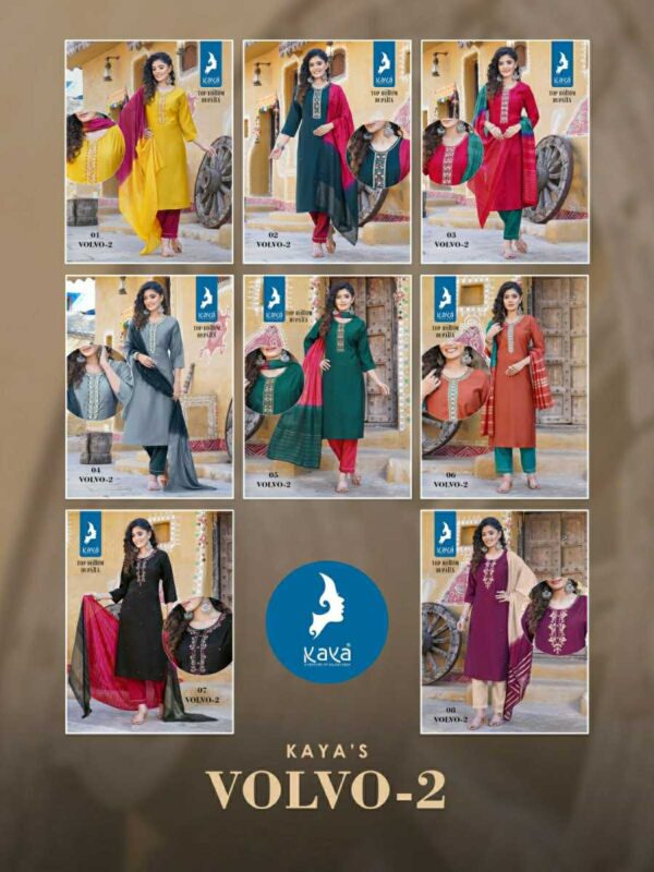 KAYA VOLVO 2 READYMADE DESIGNER KURTI WHOLESALE PRICE