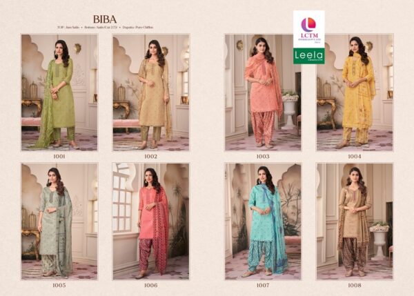 LEELA BIBA JAM 1001 TO 1008 SATIN SALWAR SUIT WHOLESALER IN SURAT