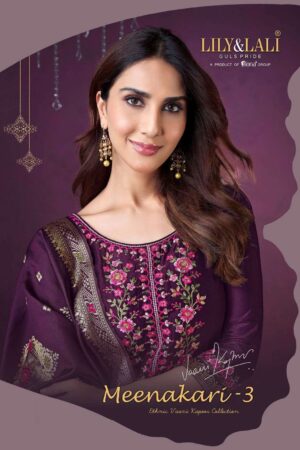 LILY & LALI MEENAKARI-3 PREMIUM SILK SALWAR SUITS WHOLESALE