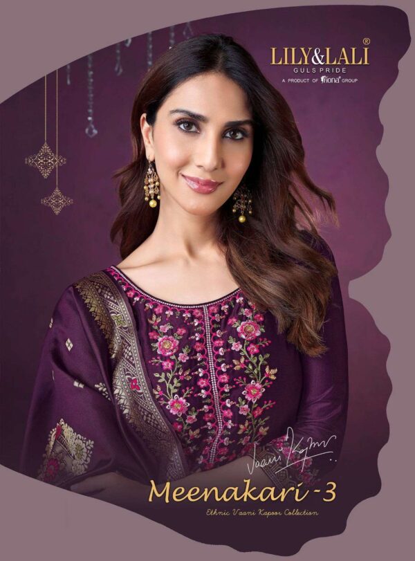 LILY & LALI MEENAKARI-3 PREMIUM SILK SALWAR SUITS WHOLESALE