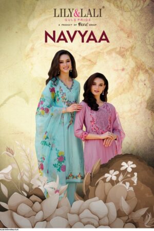 LILY & LALI NAVYAA LAUNCH PREMIUM EMBROIDERED READYMADE SUIT WHOLESALE