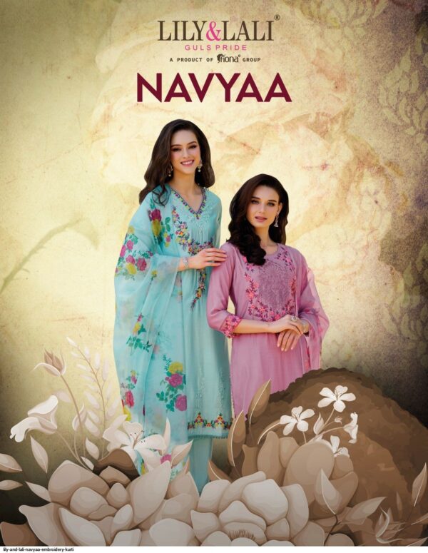 LILY & LALI NAVYAA LAUNCH PREMIUM EMBROIDERED READYMADE SUIT WHOLESALE