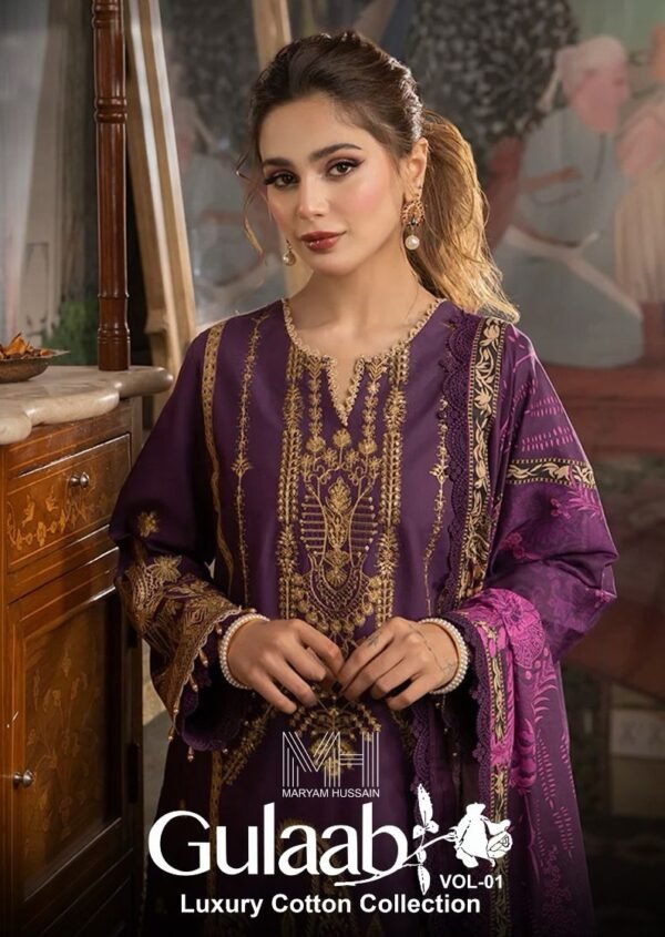 MARYAM HUSSAIN GULAAB VOL-1 KARACHI PAKISTANI SALWAR SUITS DESIGN