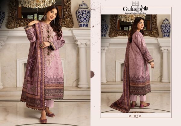 MARYAM HUSSAIN GULAAB VOL-1 KARACHI PAKISTANI SALWAR SUITS DESIGN - Image 11