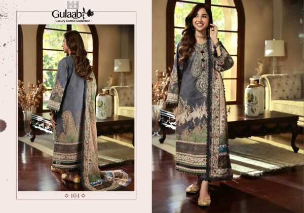 MARYAM HUSSAIN GULAAB VOL-1 KARACHI PAKISTANI SALWAR SUITS DESIGN - Image 3