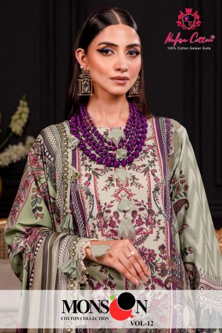 NAFISHA COTTON MONSOON COTTON COLLECTION VOL 12 KARACHI PAKISTANI SUITS
