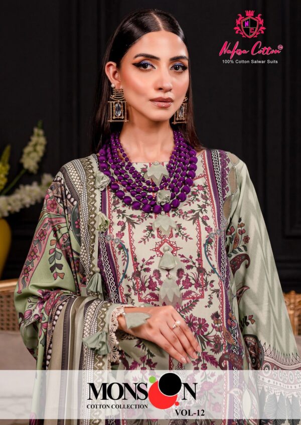 NAFISHA COTTON MONSOON COTTON COLLECTION VOL 12 KARACHI PAKISTANI SUITS