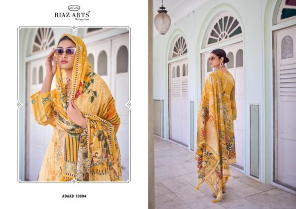 MUMTAZ ARTS ADAAB PURE LAWN CAMRIC PAKISTANI SUITS ONLINE - Image 3