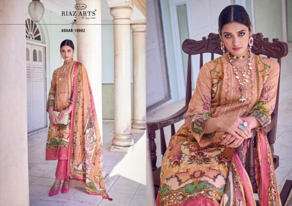 MUMTAZ ARTS ADAAB PURE LAWN CAMRIC PAKISTANI SUITS ONLINE - Image 8