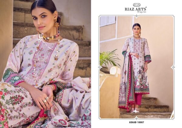 MUMTAZ ARTS ADAAB PURE LAWN CAMRIC PAKISTANI SUITS ONLINE - Image 7