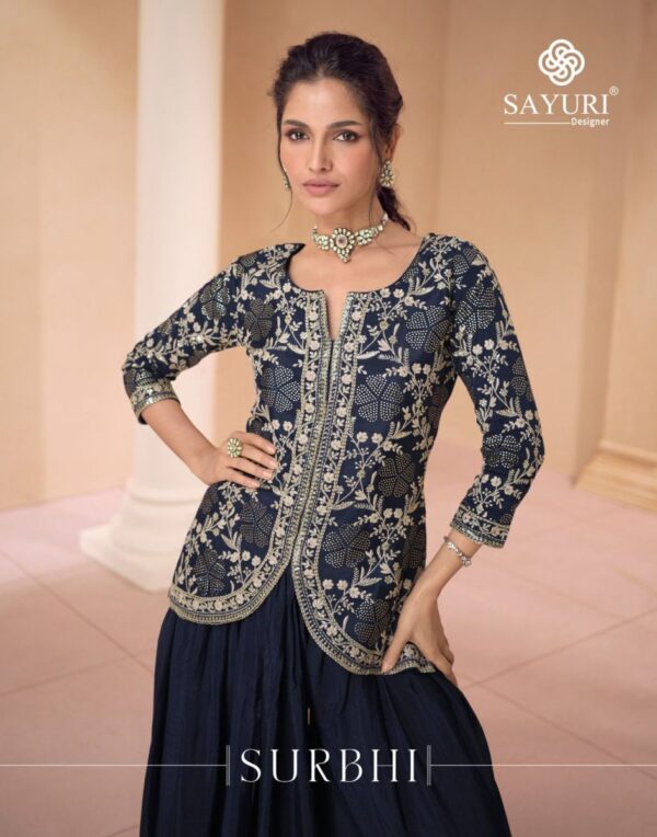 SAYURI DESIGNER SURBHI GEORGETTE SUIT DISTRIBUTOR IN SURAT