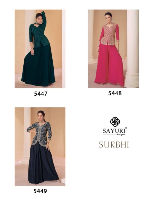 SAYURI DESIGNER SURBHI GEORGETTE SUIT DISTRIBUTOR IN SURAT