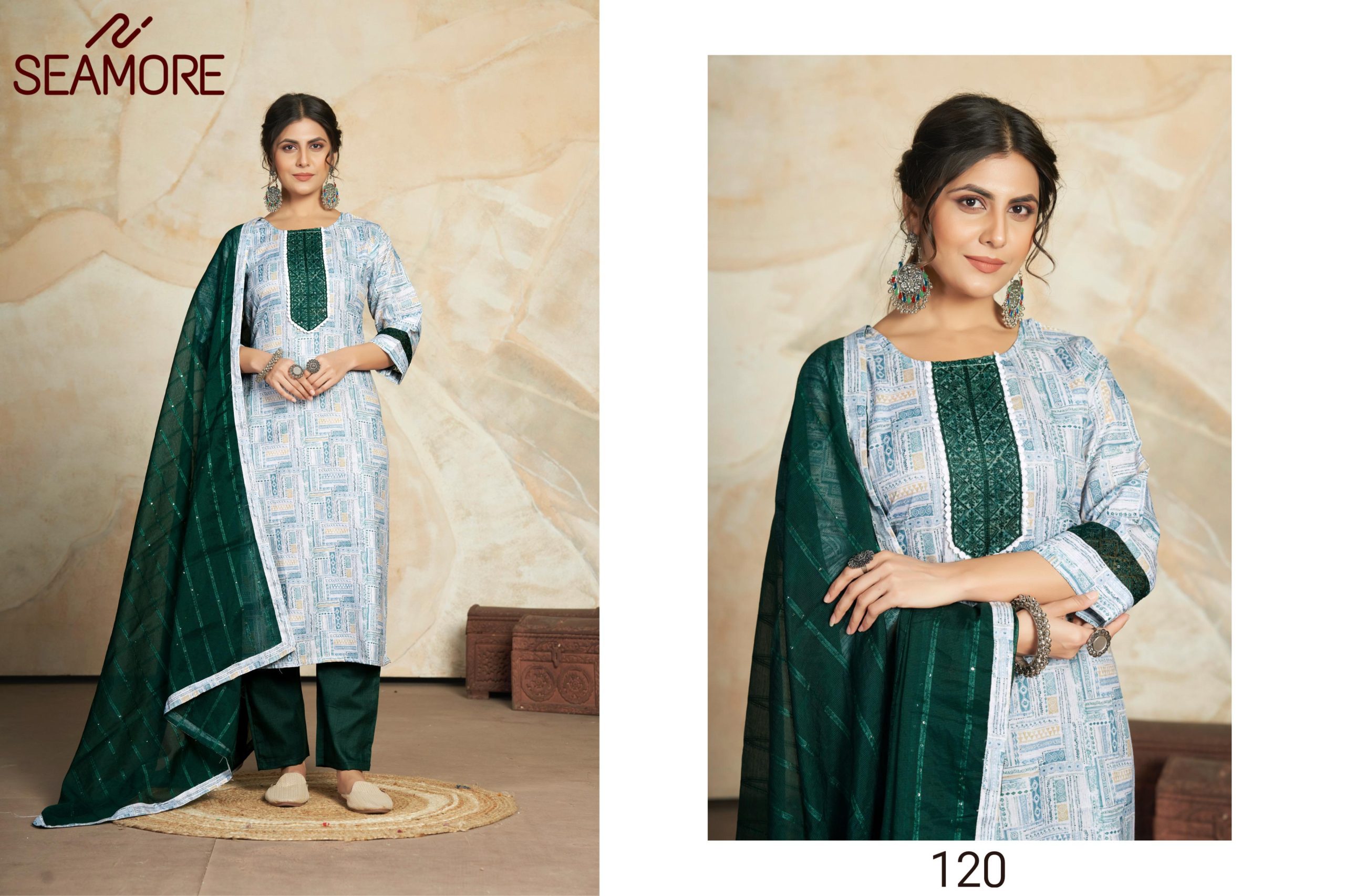 SEAMORE AISHWARYA WHOLESALE WOMEN KURTA CATALOGUE ONLINE SURAT - Image 14