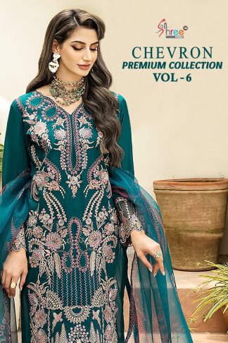 SHREE FABS CHEVRON PREMIUM COLLECTION VOL-06 PAKISTANI SUITS WITH PRICE